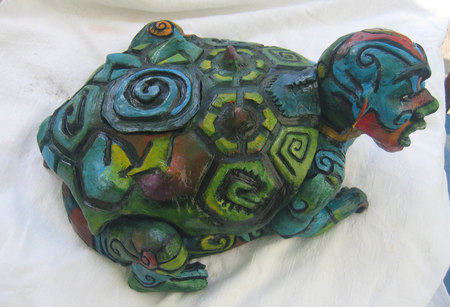 tortue avec dos